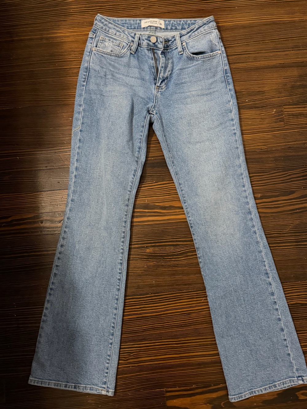 Just Black Light Blue Women’s Straight Leg Jeans